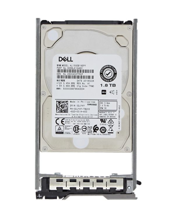 戴尔 DJY4Y 1.8TB 10K SAS 12Gbps 4Kn 2.5" 热插拔硬盘 | 二手 主图