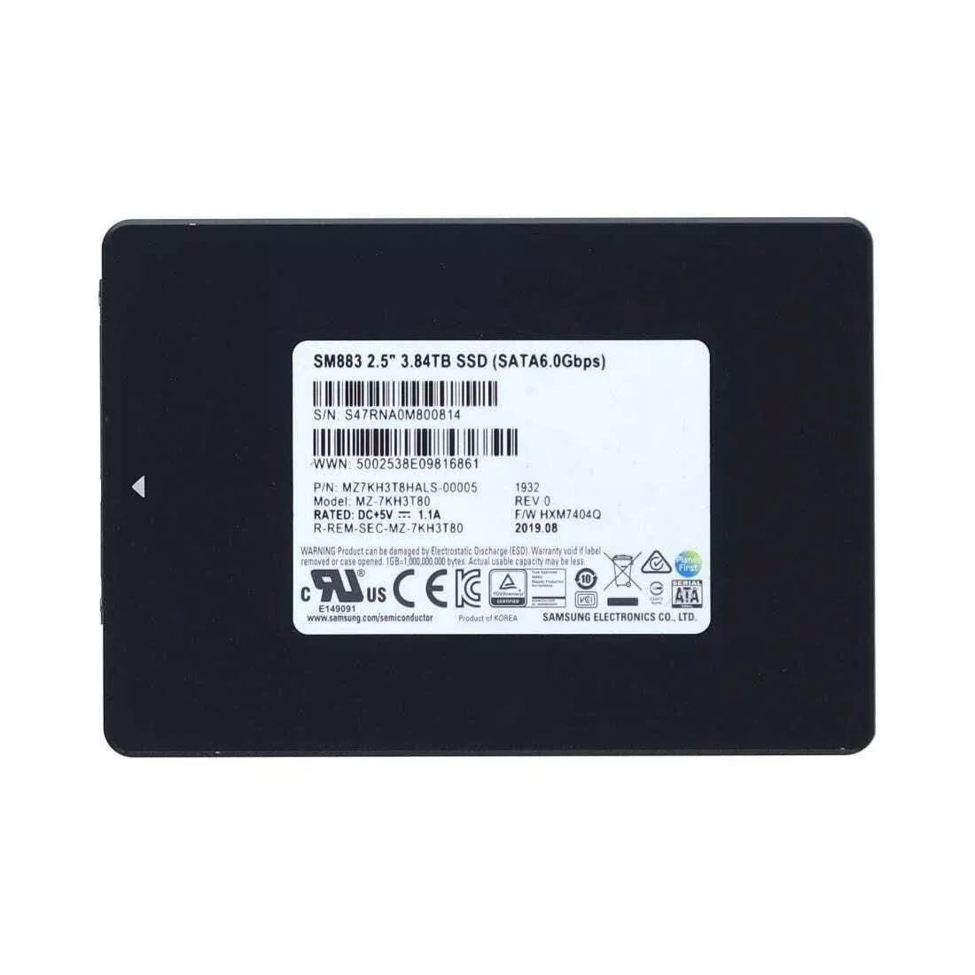 Samsung SM883 MZ7KH3T8HALS-00005 SSD 3.84 TB SAS 6Gb/s | USED