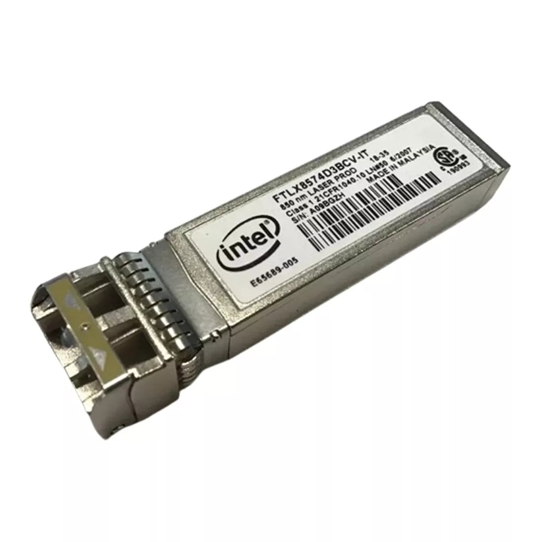 Intel E65689-005 1G/10G 850nm Multimode Datacom SFP+ Transceiver 主图