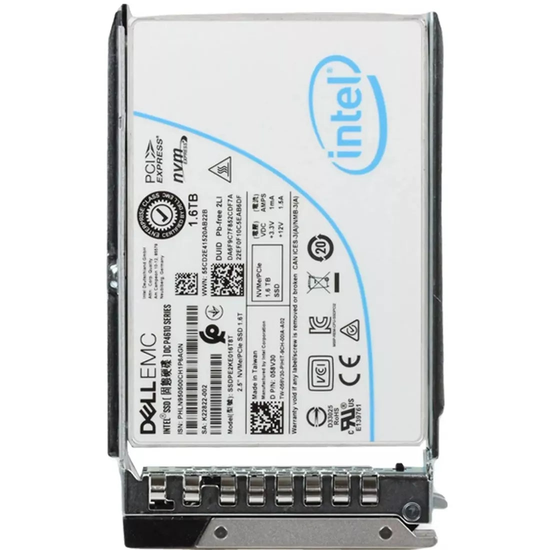 戴尔 58V30 1.6TB TLC NVMe 固态硬盘 2.5" 第三代 x4 MU SSD | 二手
