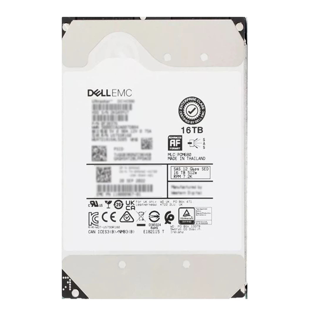 Dell AA715978 Ultrastar DC HC550 16 TB SAS-12 Gbit/s 7,2K 512e/4kn 512 MB 3.5" Festplatte | GEBRAUCHT