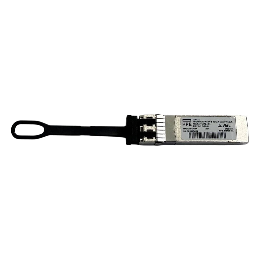 HPE P10799-001 16GB SFP+ Short Wave Extended Temperature 1-Pack Pull Tab Optical Transceiver