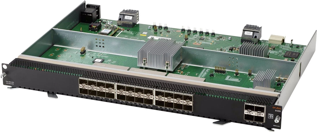 HPE R0X43-61001 Aruba 6400 24 ポート SFP+ および 4 ポート SFP56 モジュール |使用済み