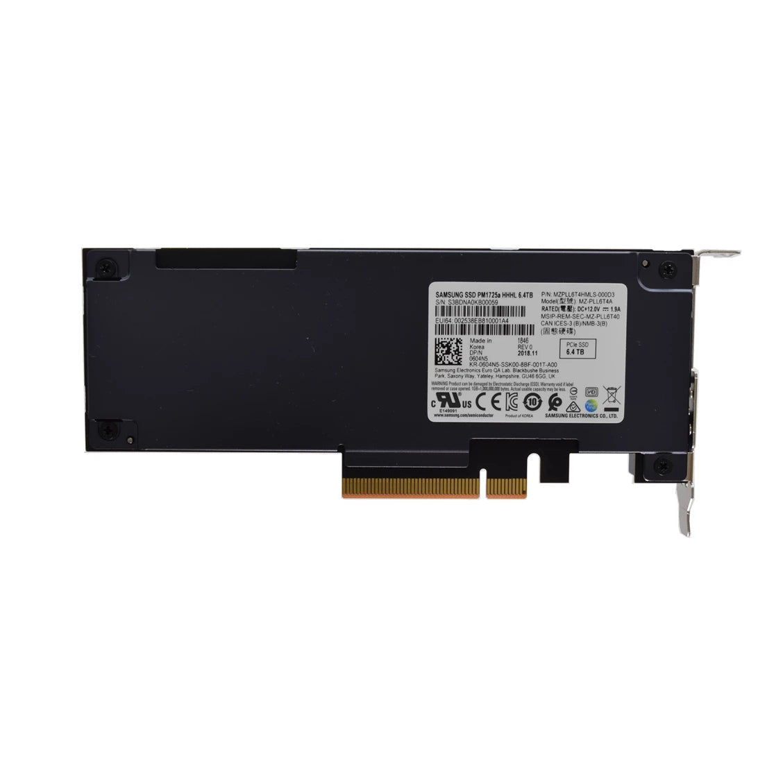 Refurbished | Samsung PM1725a MZ-PLL6T4A SSD 6.4 TB PCIe 3.0 X4 (NVMe) DELL OEM Refurbished