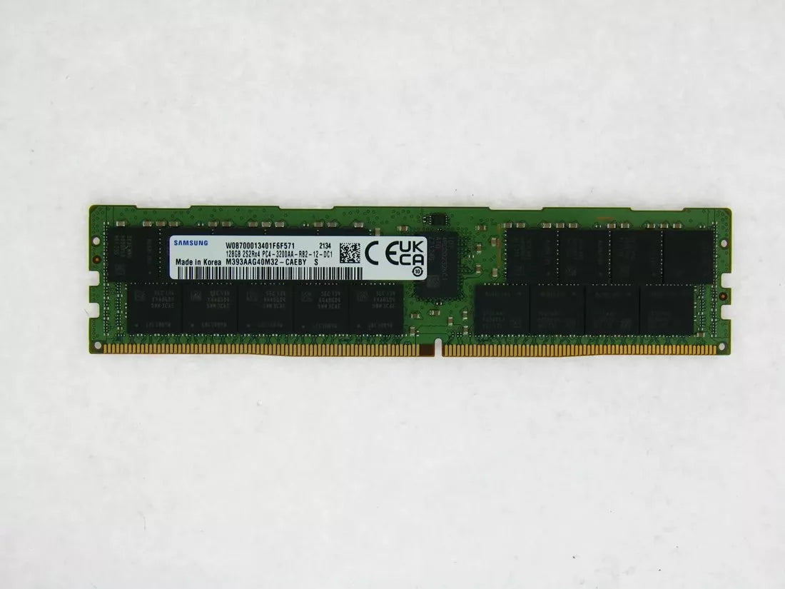 Samsung M393AAG40M32-CAE 128GB PC4-25600 DDR4-3200Mbps 4RX4 ECC Memory New | BRAND NEW Main image