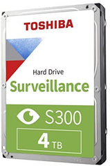 Brand New | Toshiba HDWT140UZSVAR S300 Surveillance 4TB 3.5Inch Sata 6Gbps Buffer 128mb Internal Hdd
