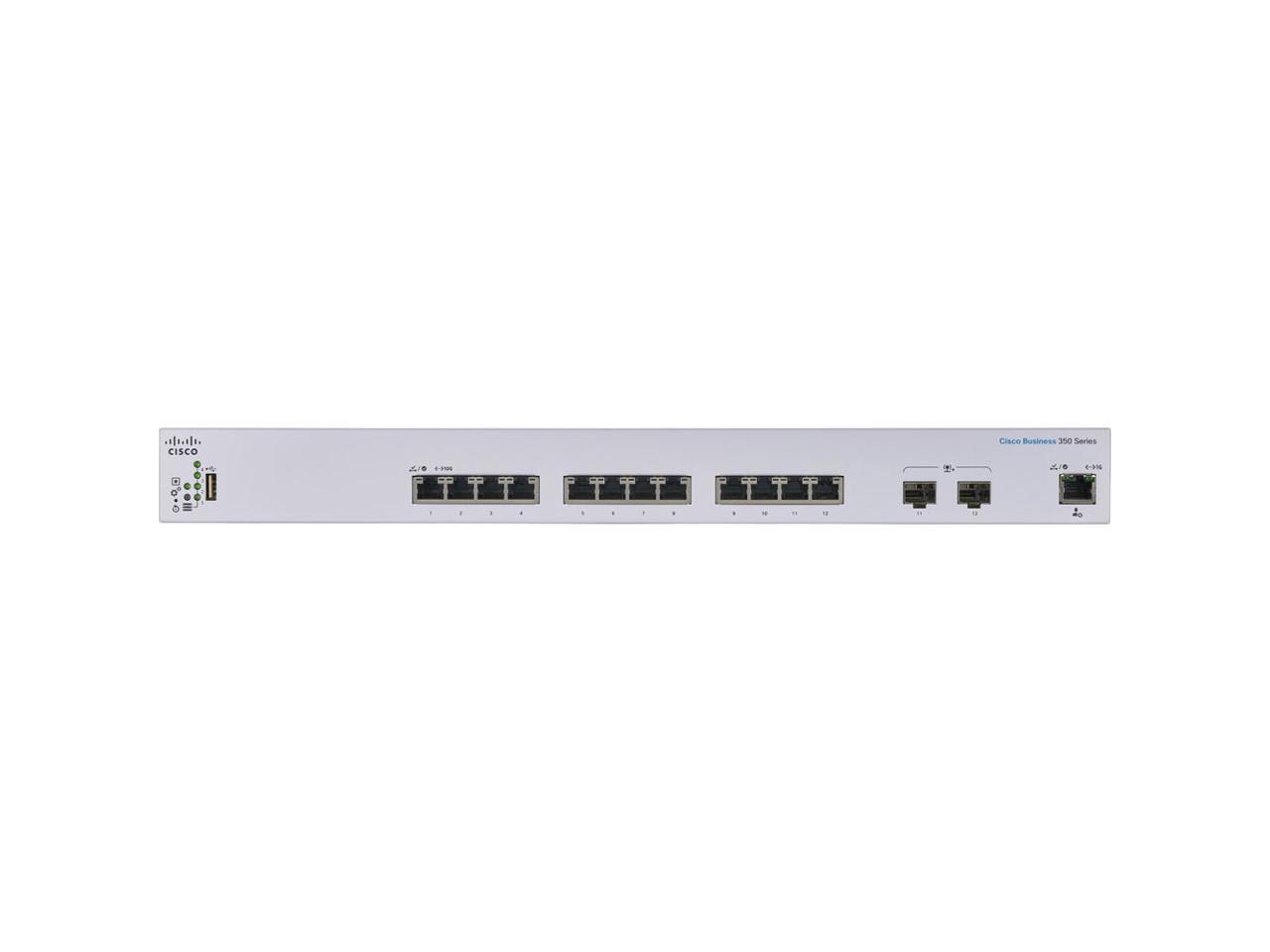 （新品）思科商务 350 系列管理型交换机 <tc>交换机</tc>es - CBS350-12XT