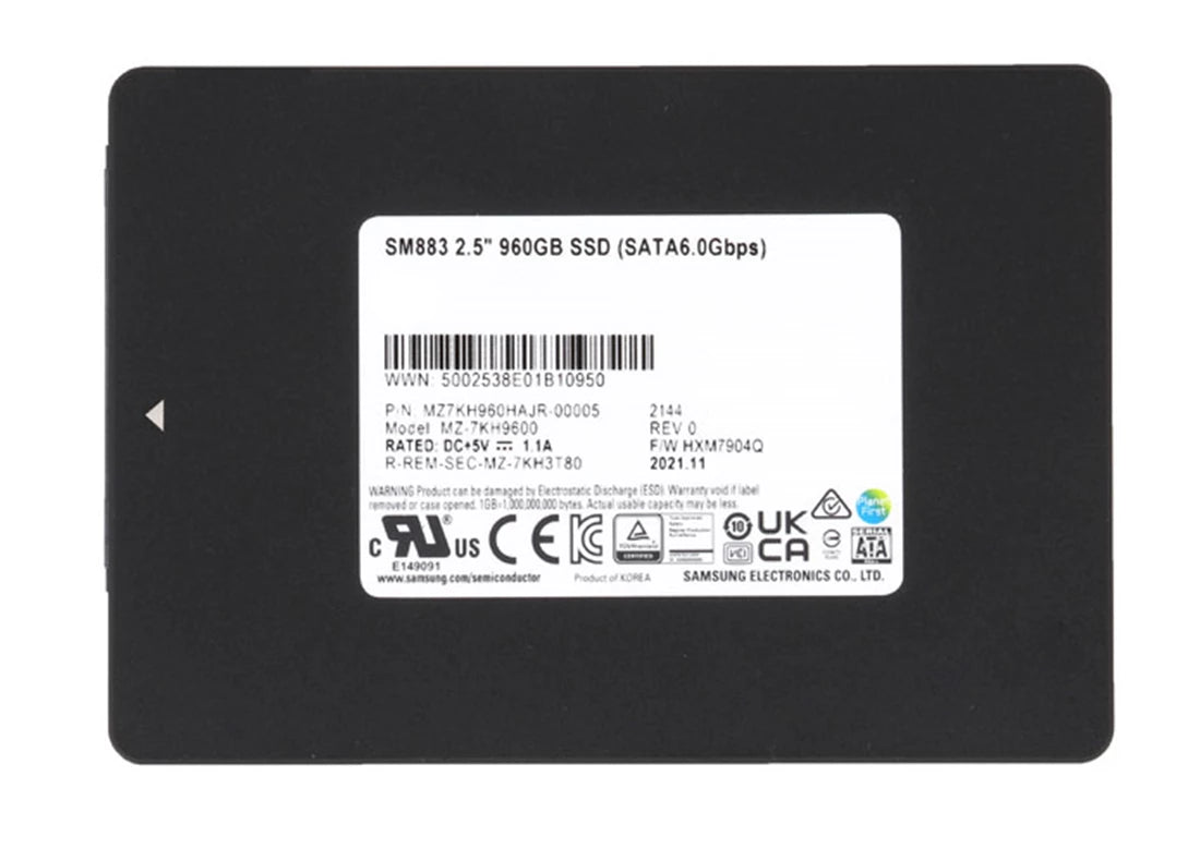 Samsung MZ-7KH9600 SM883 960GB SATA 6Gbps 2.5inch SSD | USED Main image