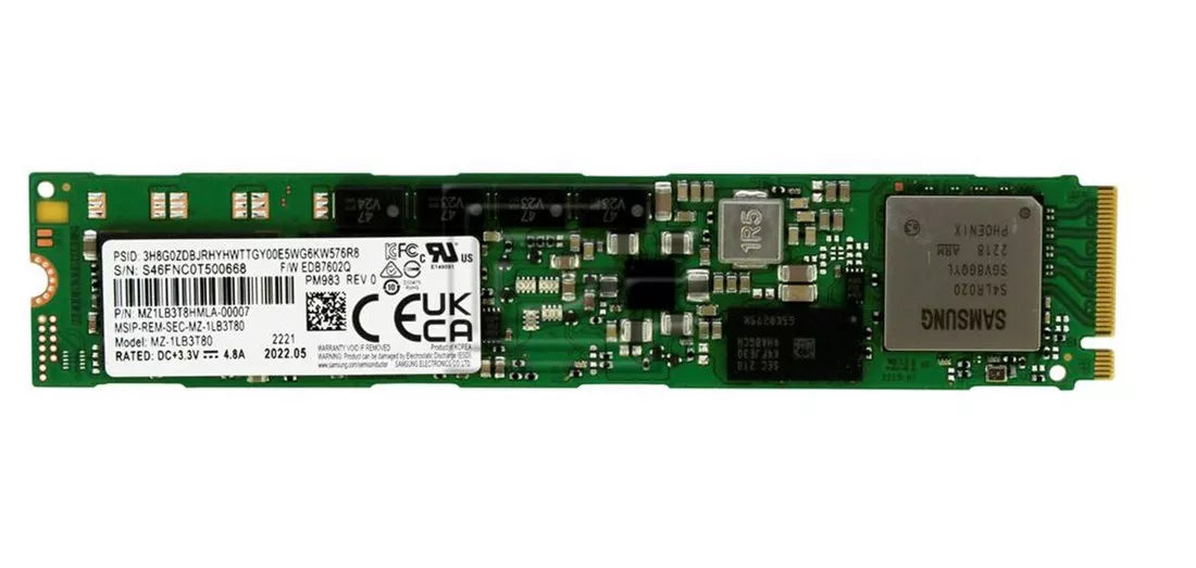 Brand New | Samsung MZ-1LB3T80 3.84TB PM983 M.2 Pci-E 3.0 X4 NVMe Ssd