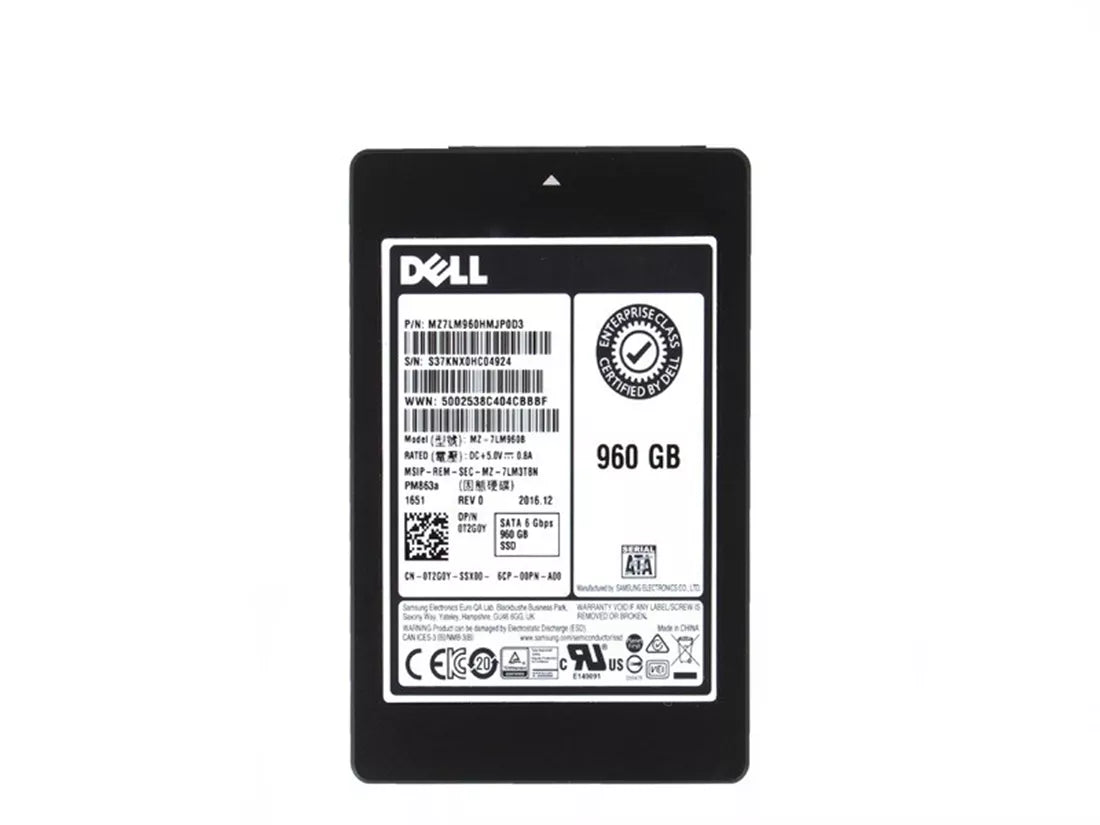 Samsung PM863a MZ-7LM960B Read Intensive SSD 960 GB SATA 6Gb/s DELL OEM | USED