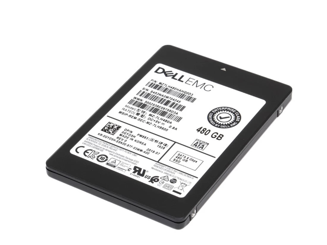 Samsung PM883 MZ-7LH480A Lecture intensive SSD 480 Go SATA 6 Gb/s DELL OEM | UTILISÉ