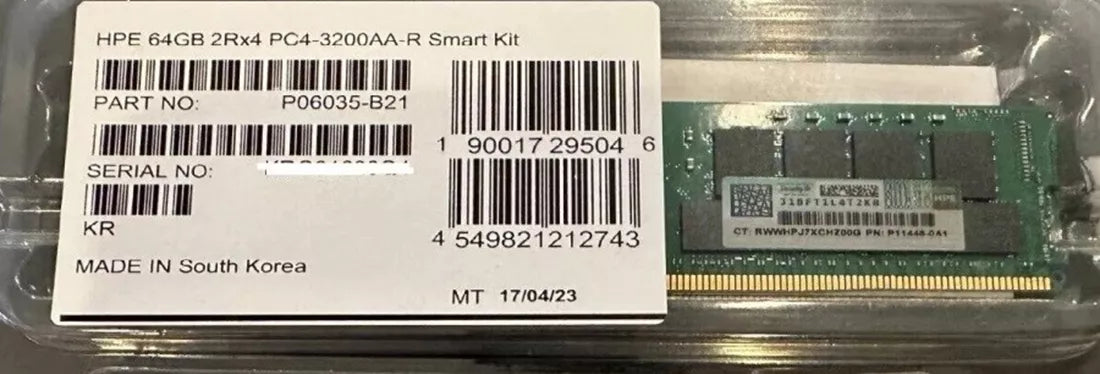 HPE P06035-K21 32GB PC4-25600 DDR4-3200MT/s 2Rx4 ECC Memory | USED