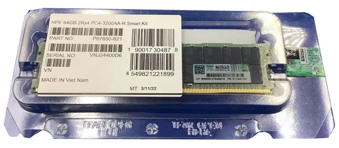 HPE P11446-1A1 64GB PC4-25600 DDR4 3200MT/s 2Rx4 ECC Memory | USED Main image