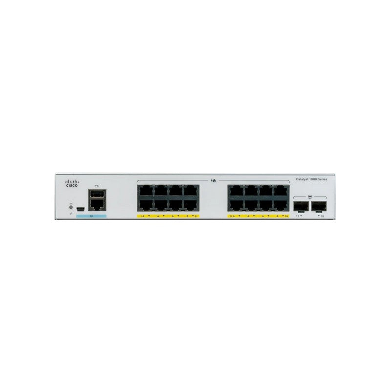 Cisco C1000-16P-E-2G-L Catalyst C1000-16P Ethernet Switch - 16 Ports - Manageable | USED