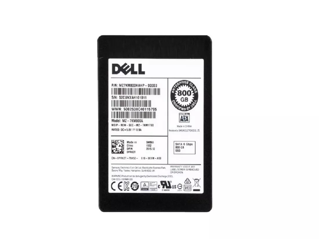 Refurbished | Samsung SM865 MZ-7KM800A Write Intensive SSD 800 GB SATA 6Gb/s DELL OEM Refurbished 메인 이미지