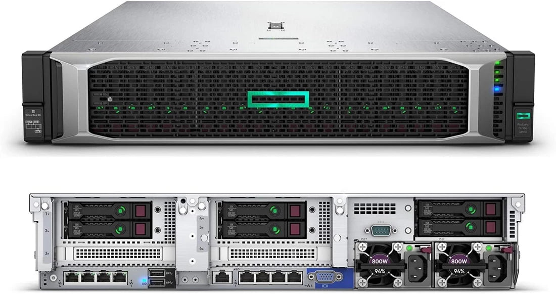 HPE P24846-B21 DL380 Gen10 6226R 1P 32GB-R S100i NC 8SFF 800W PS 伺服器 |用過的