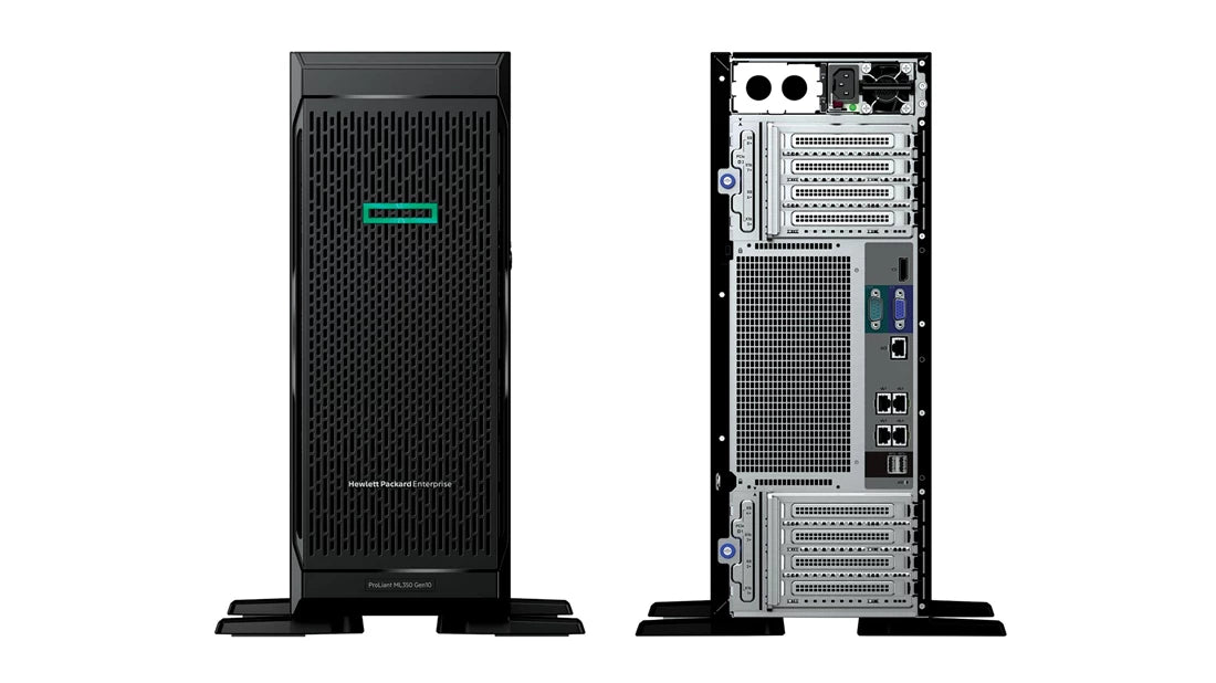 HPE P21789-001 ML350 Gen10 4214R 1P 32GB-R P408I-A 8SFF 1X800W RPS 塔式伺服器 |用過的