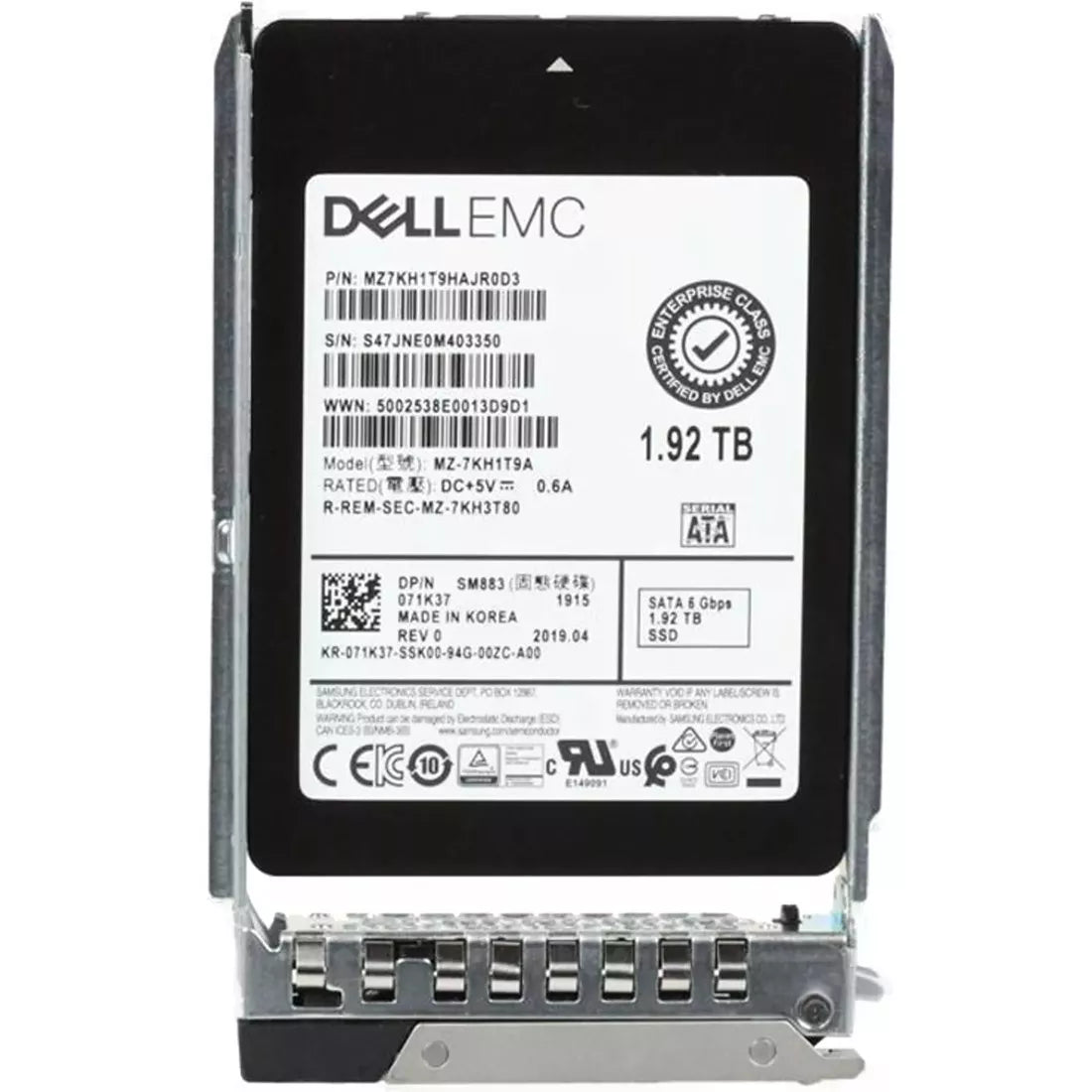 Dell 71K37 1.92TB SATA-6Gbps Mixed Use 3DWPD 2.5-Inch Hot Plug SSD New | BRAND NEW Main image