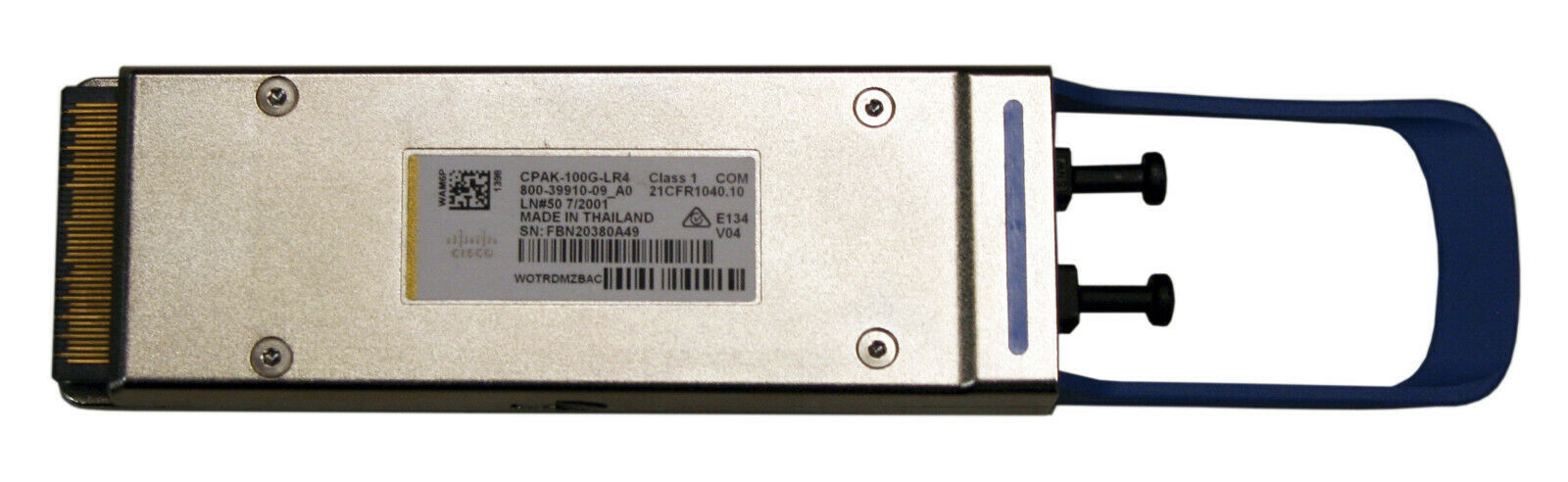 Cisco 800-39910-09 CPAK-100G-LR4 Transceiver module, 10km SMF