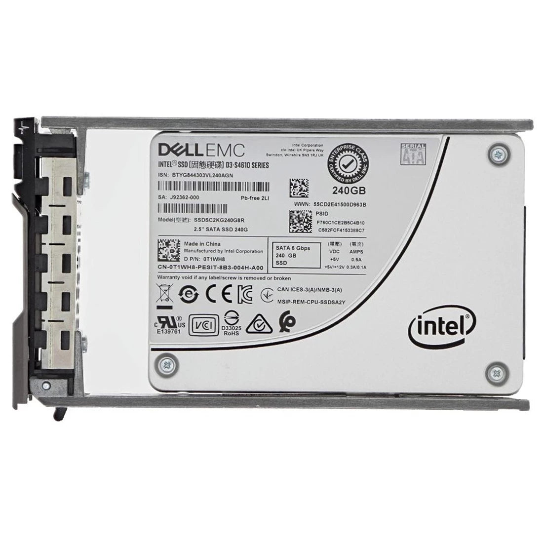 Dell T1WH8 240GB SATA-6Gbps Mixed Use TLC 2.5" SSD | USED Main image