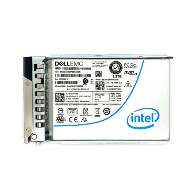 Dell EMC 14NHK 3.2TB TLC 快閃 NVMe SSD 2.5 吋 Gen3 x4 MU 固態硬碟 |使用過的 主圖