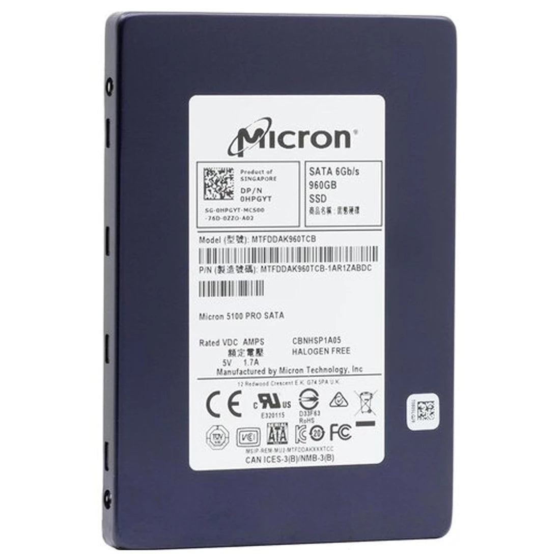 Dell HPGYT 960GB 2.5inch SATA-6Gbps Enterprise SSD | USED