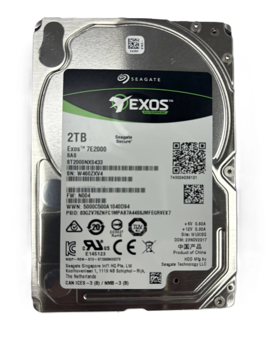 Seagate ST2000NX0433 Exos 7E2000 2TB 7.2K SAS 12Gb/s 2.5inch HDD | USED Main image