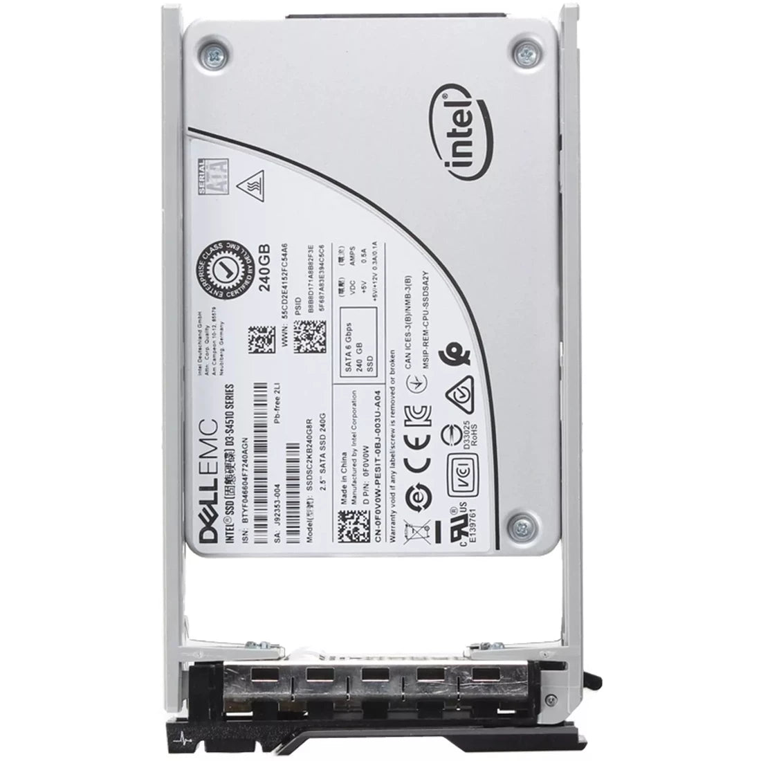 Dell F0V0W 240GB SATA-6Gbps Read-Intensive TLC 2.5" SSD | USED