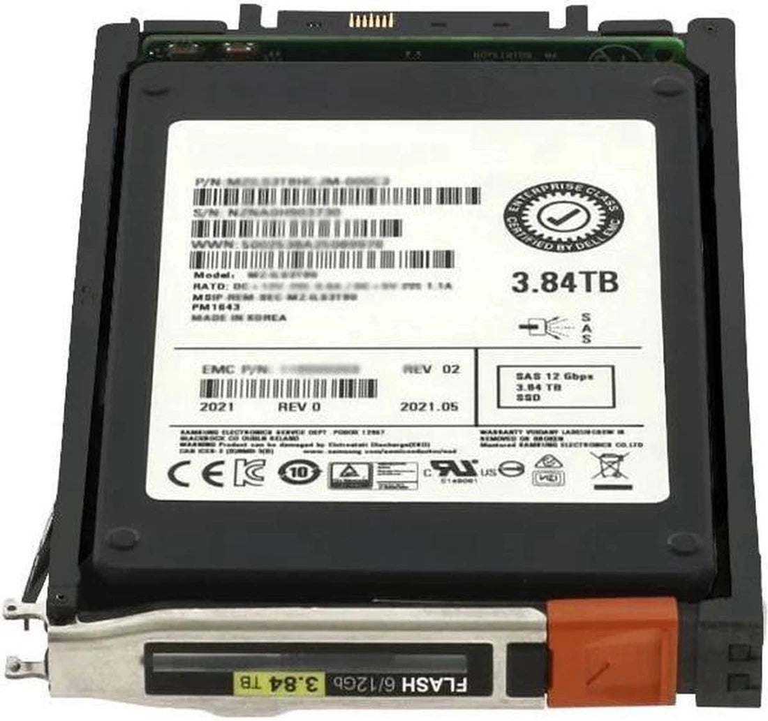 Ổ cứng thể rắn 2,5 inch EMC 005053158 3,84TB SAS-12Gbps | ĐÃ SỬ DỤNG
