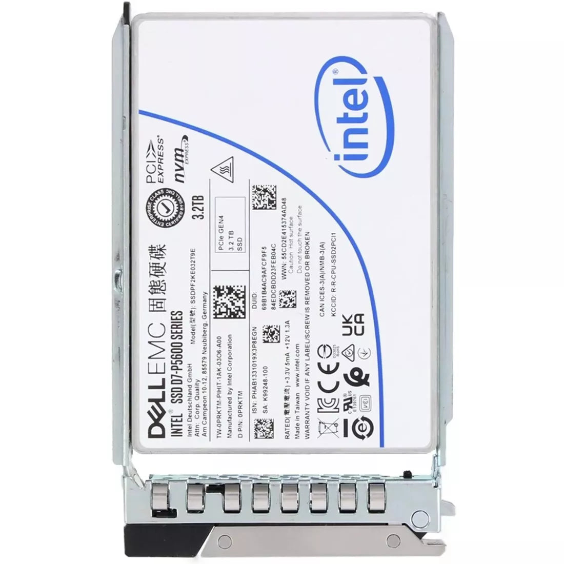 Dell EMC PRKTM 3.2TB 2.5인치 혼합 사용 PCIe Gen4 SSD | 사용된 메인 이미지