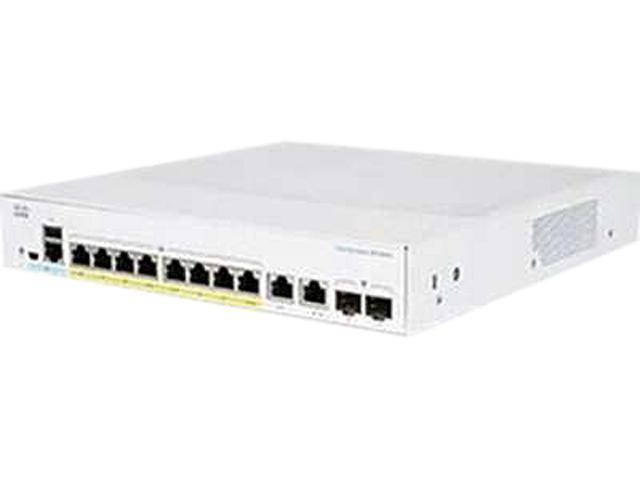 Cisco CBS350-8FP-E-2G 托管 8 端口 GE 全 PoE 扩展 PS 2x1G 组合 |用过的