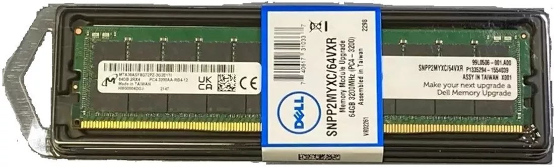 戴尔 AB245913 64GB VxRail PC4-25600 DDR4-3200MHz 2Rx4 ECC 内存全新 |全新