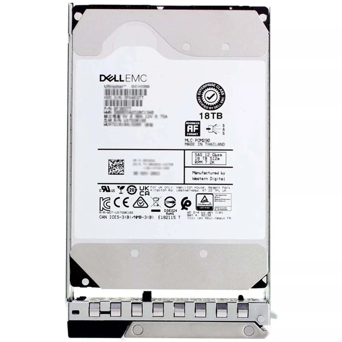 Dell EMC YF5G2 18 TB 7,2 K U/min SAS 12 Gbit/s 512e 3,5 Zoll Hot-Plug-Festplatte mit Fach | GEBRAUCHT