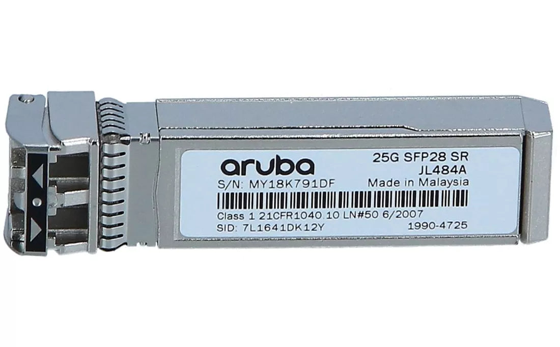 HPE JL484A Aruba 25G Sfp28 Lc Sr 100m Mmf Transceiver f/s | USED Main image