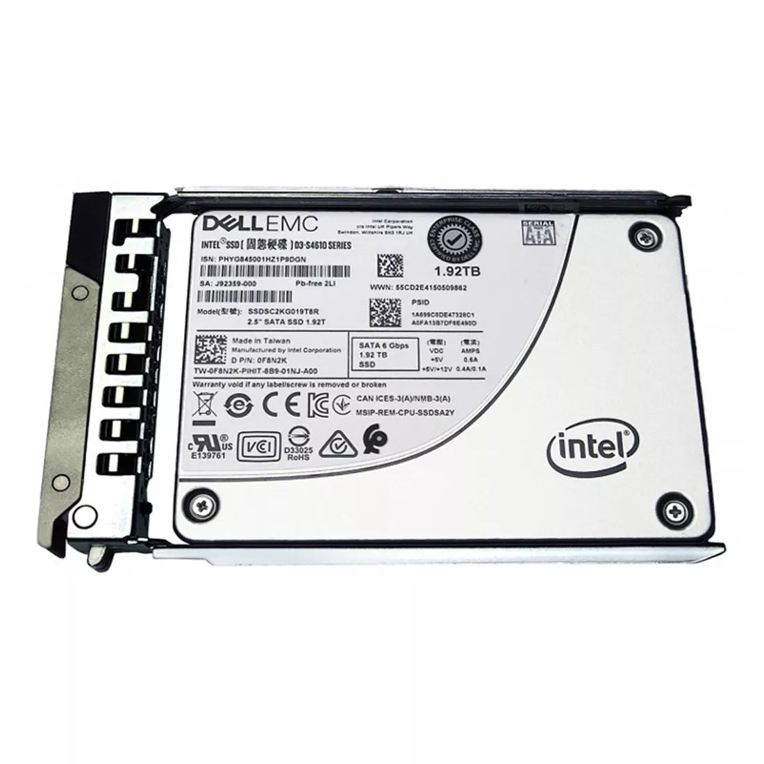 Dell F8N2K 1.92TB Mixed Use SATA-6Gbps 2.5-Inch Hot-Plug SSD Ref | USED