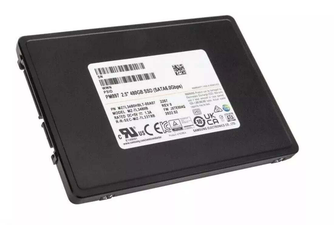 Brand New | Samsung PM897 MZ7L3480HBLT-00A07 SSD 480 GB SATA 6Gb/s Brand New