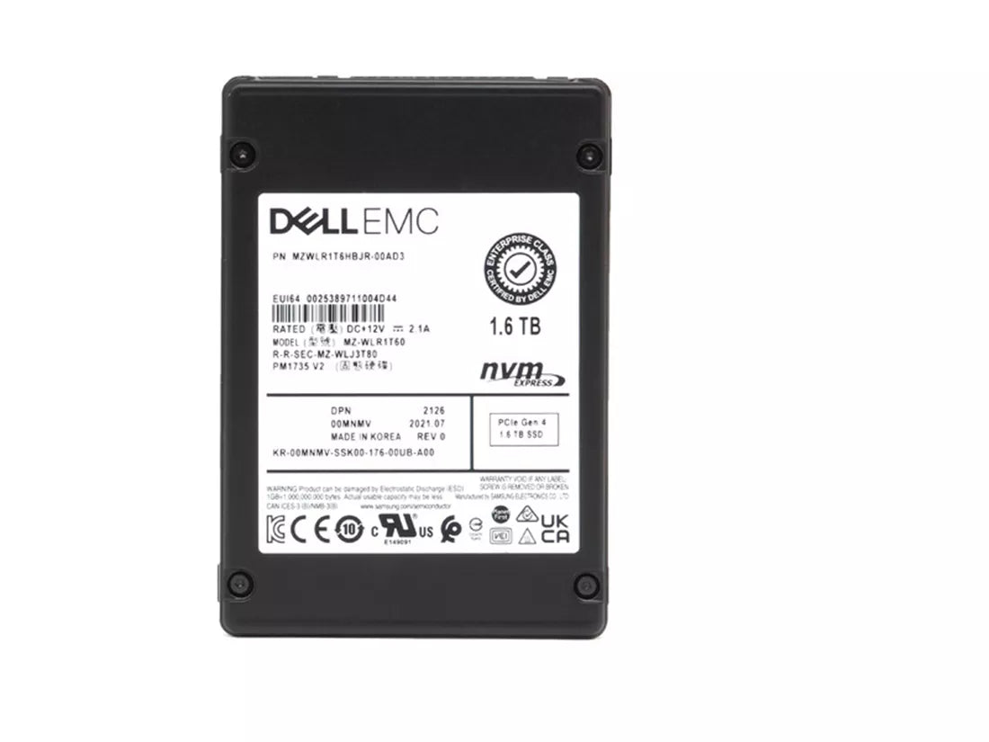 Refurbished | Samsung PM1735 MZ-WLR1T60 Mixed Use SSD 1.6 TB PCIe 4.0 x8 (NVMe) DELL OEM Refurbished
