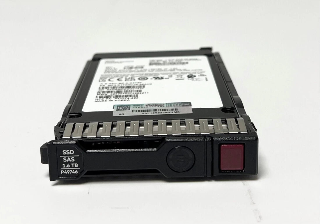 HPE P49048-B21 混合使用 SSD 1.6 TB SAS 12Gb/s Mew F/s |使用済み