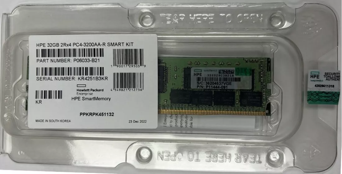 HPE P43169-B21 32GB PC4-25600 DDR4-3200MHz 2Rx4 ECC 内存 |用过的 主图
