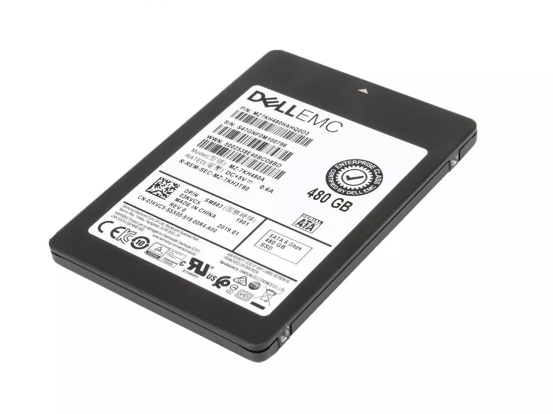 Refurbished | Samsung SM883 MZ7KH480HAHQAD3 Mixed Use SSD 480 GB SATA 6Gb/s DELL OEM Refurbished