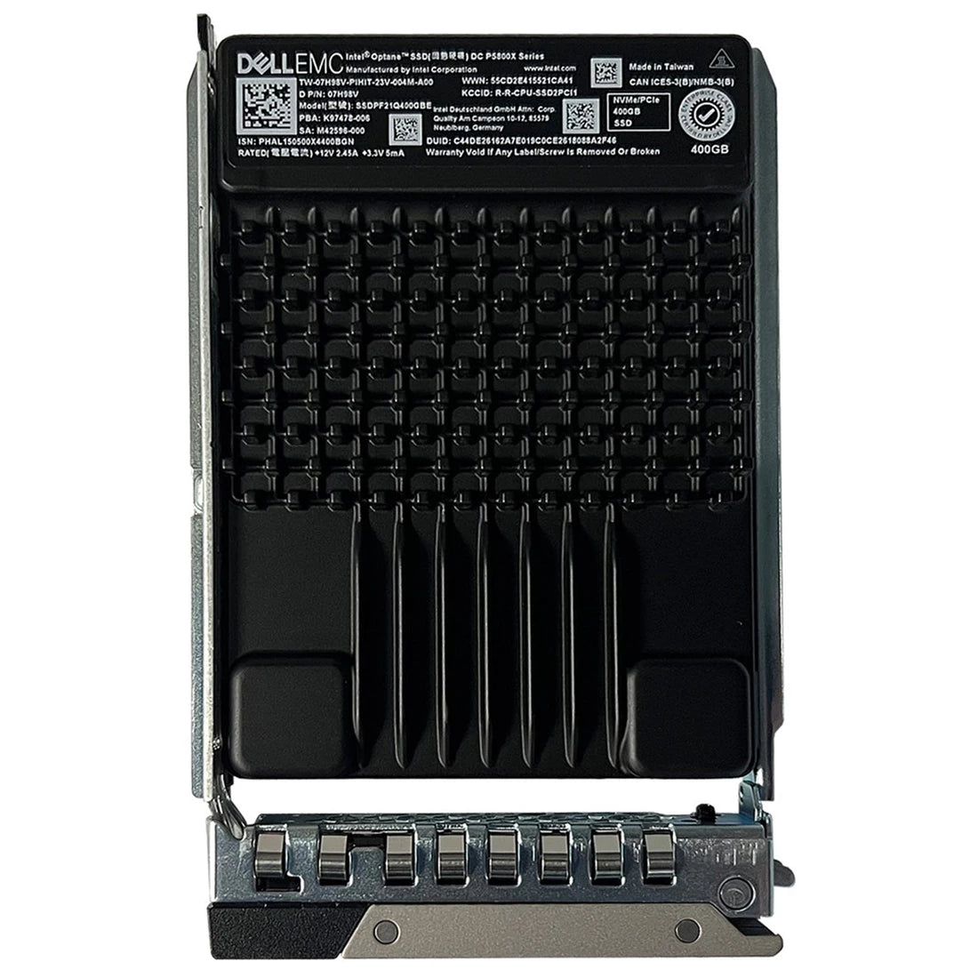 戴爾 7H98V DC P5800X 系列 400GB NVMe PCIe 4.0 U.2 SSD 固態硬碟 |使用過的 主圖