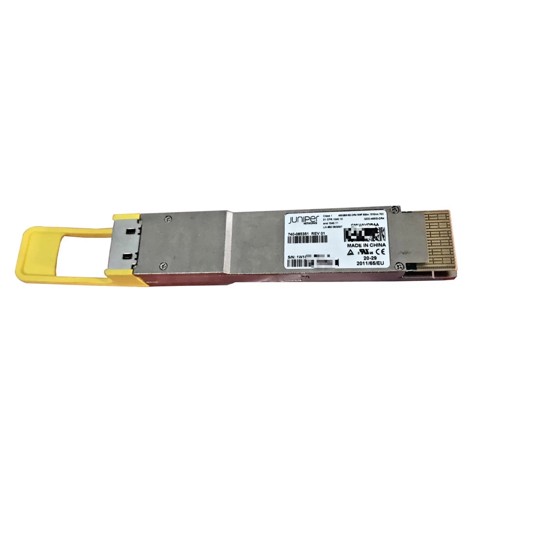 Juniper Networks QDD-400G-DR4 QSFP-DD 400GBASE-DR4/4X100GBASE-DR SMF 500m MPO-12 connector