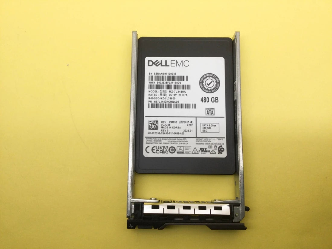 Dell C2C58 480GB SSD SATA Mix Sử dụng ổ cắm nóng TLC 2.5in 6Gbps | ĐÃ SỬ DỤNG Hình ảnh chính