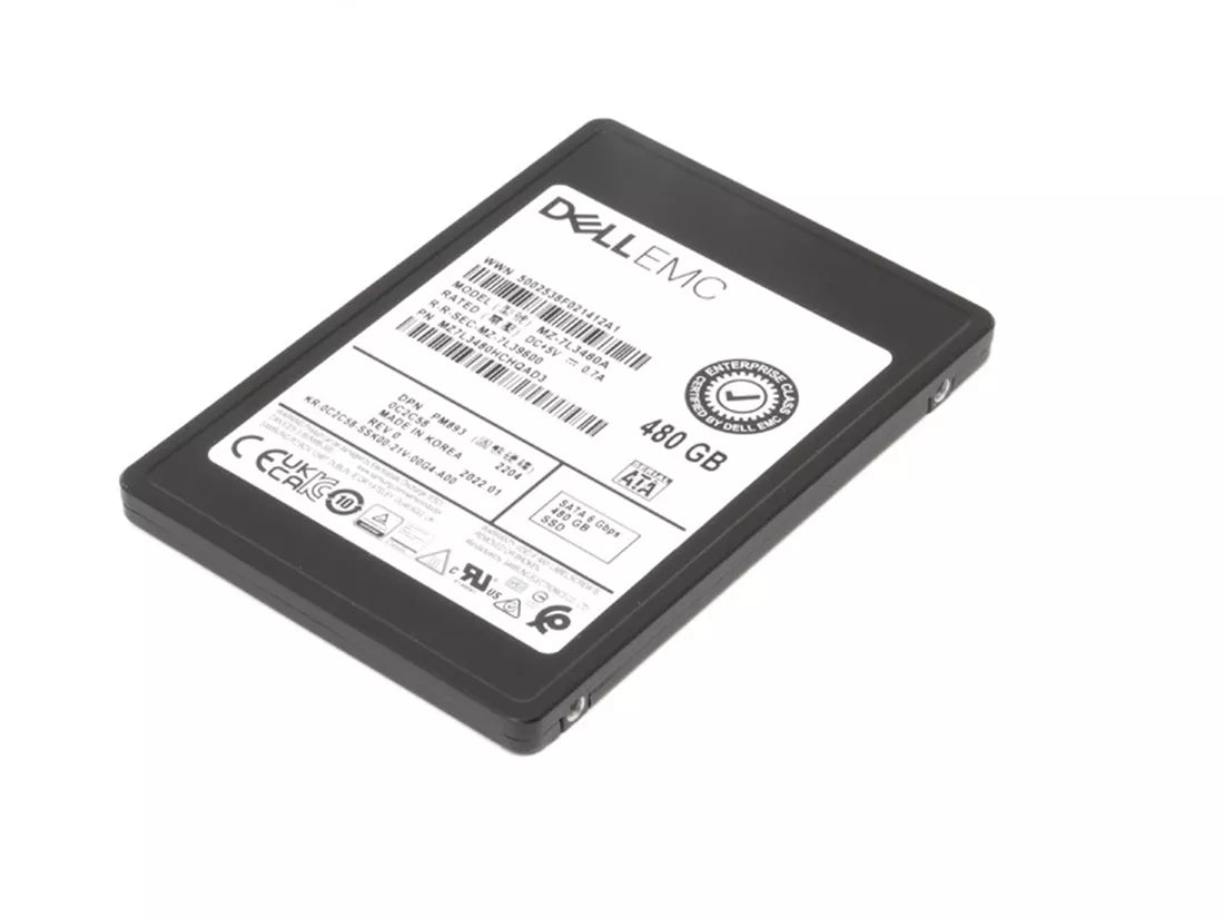 翻新|三星PM893 MZ7L3480HCHQAD3混合使用SSD 480 GB SATA 6GB/S DELL OEM翻新