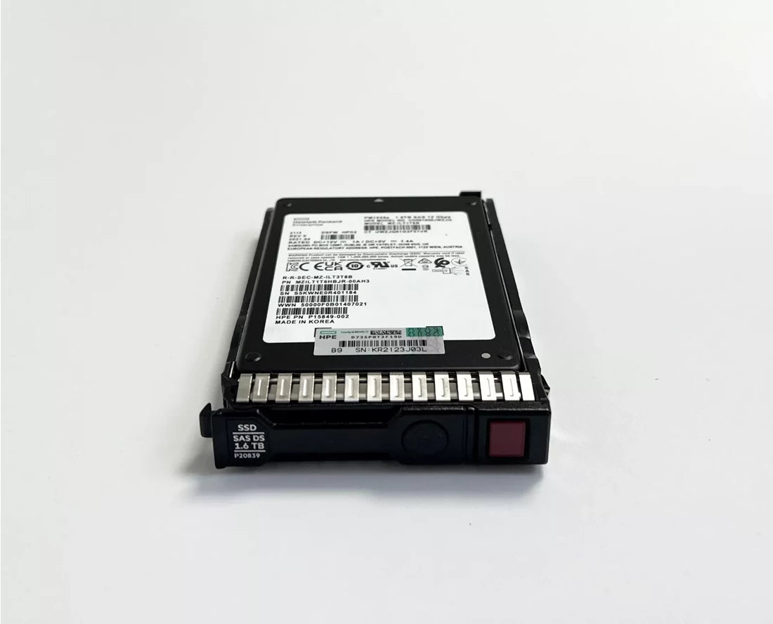HPE P15849-002 混合用途 SSD 1.6 TB SAS 12Gb/秒 |用過的
