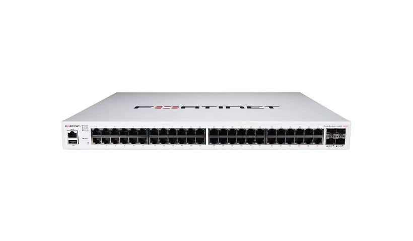 Fortinet FS-448E-POE 48 ports Managed Rack-mountable Switch | NEW Main image
