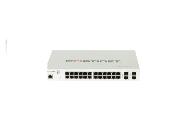 Fortinet FS-224E-POE Layer 2/3 FortiGate switch controller compatible PoE+ switch | USED Main image