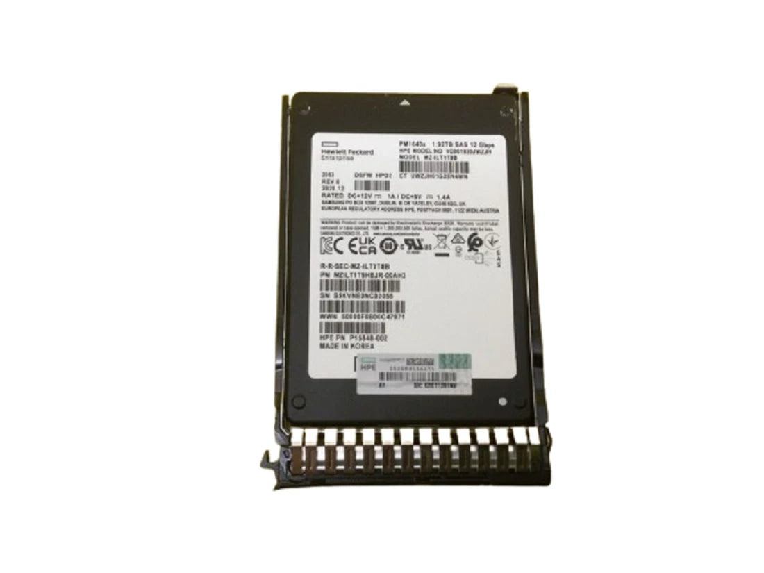 HPE VO001920JWZJH Đọc SSD chuyên sâu 1,92 TB SAS 12Gb/s | ĐÃ SỬ DỤNG