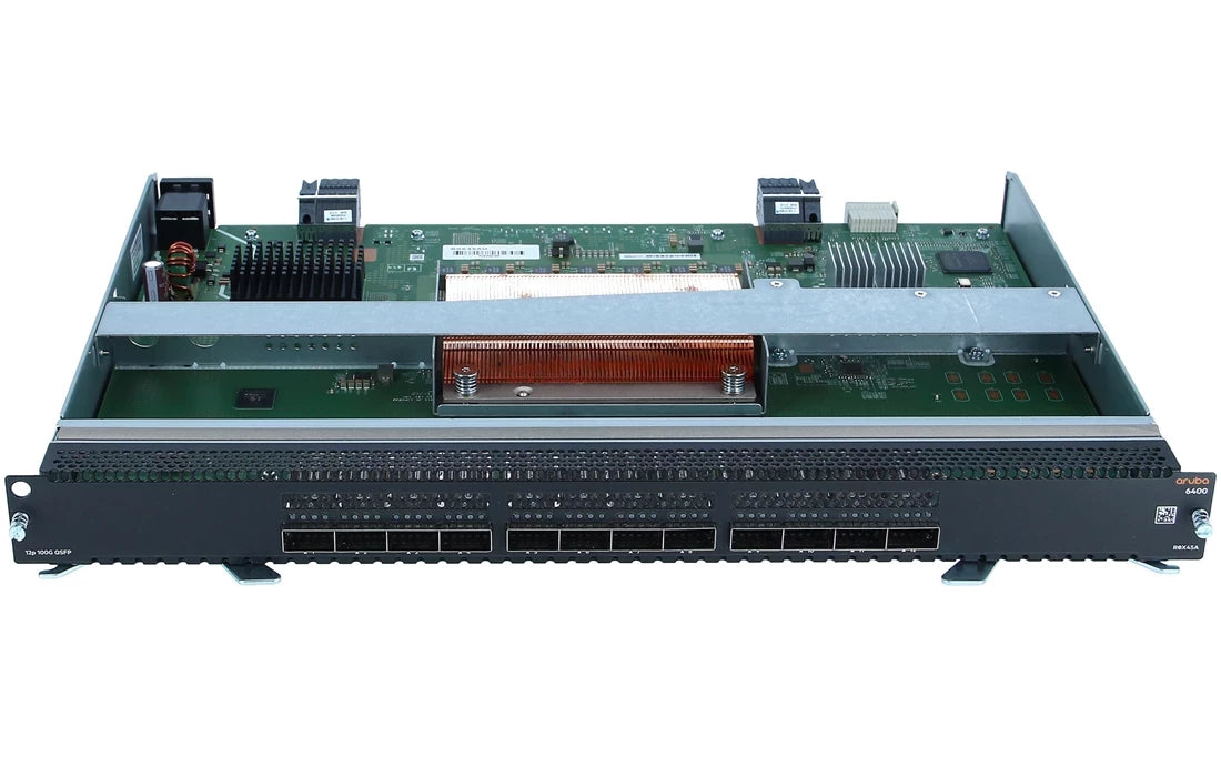 HPE R0X45C Aruba Networking CX 6400 12-Port 40/100GbE QSFP28 v2 Extended Tables Modul | NEUE FABRIK VERSIEGELT