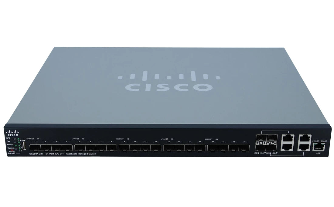 Cisco SX550X-24F-K9 Stackable Managed Switch | USED